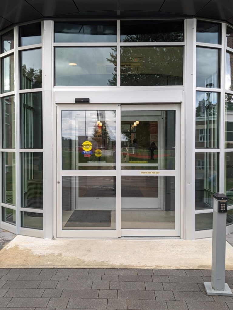 Maine Commercial Automatic Door Repair and Service-Repair on exterior doors